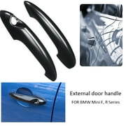2PCS Car Door Handle Cover Gloss Black For MINI Cooper S R50 R53 R56 R57 R58 R59 Part,By TWSOUL