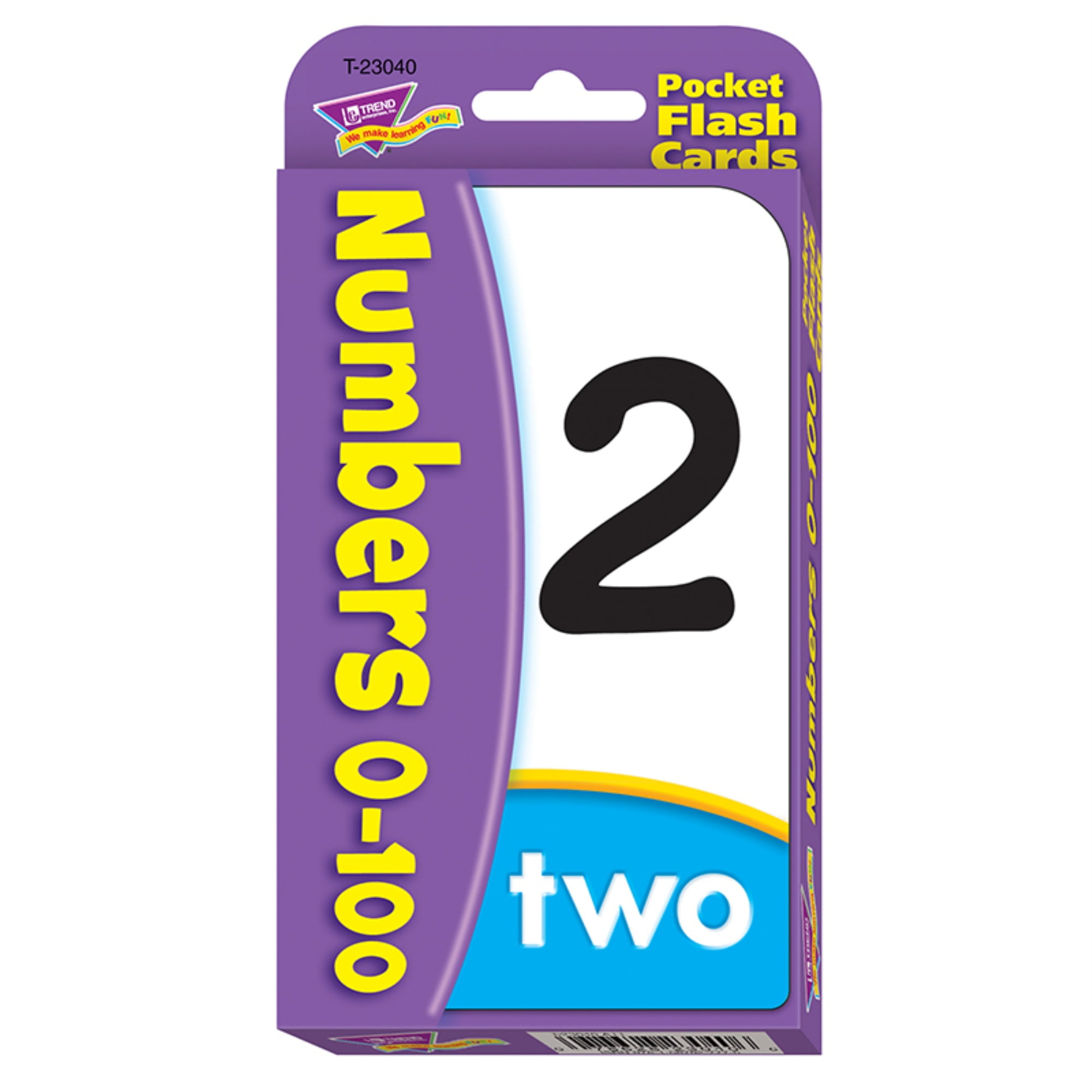 Numbers 0100 Pocket Flash Cards Bundle of 5