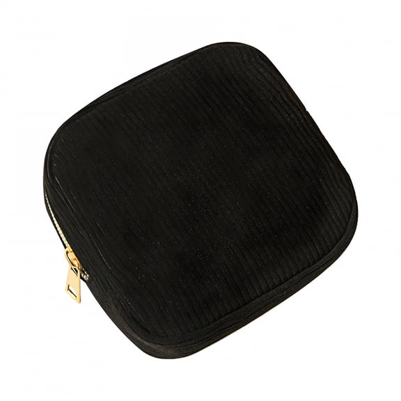 GASTROPOD 2026 New Small Makeup Bag for Purse – Mini Travel Cosmetic Pouch with Metal Zipper, Corduroy Mini Makeup Bag for Cosmetics, Jewelry, Cables – Cute and Vintage Design