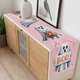 thumbnail image 4 of Pink Halloween Table Runner - 120 Inch Long, Kitchen Dining Table Runner Dresser Scarves, Cute Ghost Modern Art Farmhouse Decor for Coffee Tables Wedding Party Banquet, 4 of 8