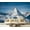 Color1, variant on Peel and Stick Wallpaper evening winter view kampen skyline netherlands prague Modern Art Wall Mural Decor Self Adhesive and Removable 100in x 144in