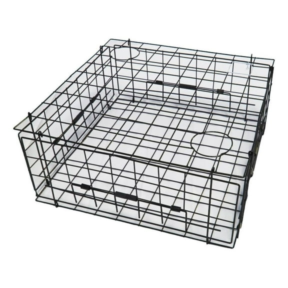 HeSLehs Heavy Duty Vinyl Coated Crab Trap 28"x28"x12" (S70)