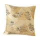 thumbnail image 2 of Funda de almohada con estampado de hojas de ginkgo, 45 x 45 cm, decoración moderna de estilo rústico para sofá. Beige, 2 of 9