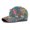 Gray Blue, variant on New European and American ethnic style personalized printed hat for women, hard-brimmed baseball cap, outdoor sun protection cap, vintage floral duckbill cap