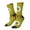 White, variant on Yellow Mandala Crew Socks for Men & Women, Breathable Casual Athletic Ankle Socks