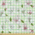 thumbnail image 2 of Floral Fabric by the Yard, Lily of Incas Petals Peruvian Flourish Bloom Spring, Decorative Upholstery Fabric for Sofas and Home Accents, Multicolor by Ambesonne, 2 of 5