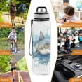 thumbnail image 7 of Shark Blue 32oz Water Bottles with Straw Tritan Leakproof Sports Bottle BPA Free Clear for Fitness Gym Swimming Cycling, 7 of 7