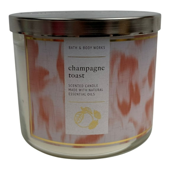 Bath and Body Works Champagne Toast 3-Wick Scented Candle (14.5 OZ / 411 G)