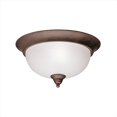 thumbnail image 1 of Kichler Builder 8064TZ Dover 2 Light Flush Mount in Tannery Bronze, 1 of 1