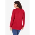 thumbnail image 2 of Roaman's Women's Plus Size Ultimate Cotton Crewneck Long Sleeve Tee, 2 of 6