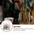 thumbnail image 3 of MasteelfCA 1Pc Ceramic Teapot Flower Tea Pot Heat Resistant Porcelain Tea Container Holder, 3 of 8