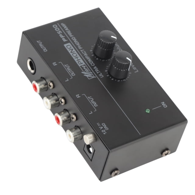 Phono Turntable Preamp Ultra Low Noise Rugged Independent Volume Control Phonograph Preamplifier for Record Player