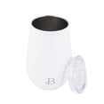 thumbnail image 2 of Beautiful 12oz Double Wall Stainless Steel Wine Tumbler, Color White, 2 of 5
