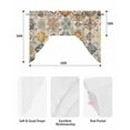 thumbnail image 5 of Farmhouse Morocco Swag Valances for Windows, Small Curtains Drapes, Boho Abstract Shabby Texture Art Kitchen Window Curtains Over Sink Rod Pocket Window Treatment Valance for Bedroom/Bathroom 56"x36", 5 of 5