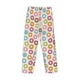 thumbnail image 3 of Lsque Colorful Donuts Print Men's Pajama Pants, Lounge Pant - Comfortable Home Wear,Elastic Waistband, Stylish Design-Medium, 3 of 9