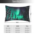 thumbnail image 2 of Kdxio Cotton Pillow Cases 14"x20" Pillowcases,Soft and Breathable Bedroom Pillow Cases-Northern Lights 2-No Pillow Core, 2 of 5