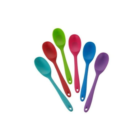 Mainstays Silicone Color Solid Spoon, Assorted Colors, 1-Piece