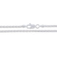 thumbnail image 4 of Sterling Silver Diamond-Cut Wheat Chain 2mm Solid 925 Spiga Necklace 30" Jewelry Female Unisex, 4 of 5