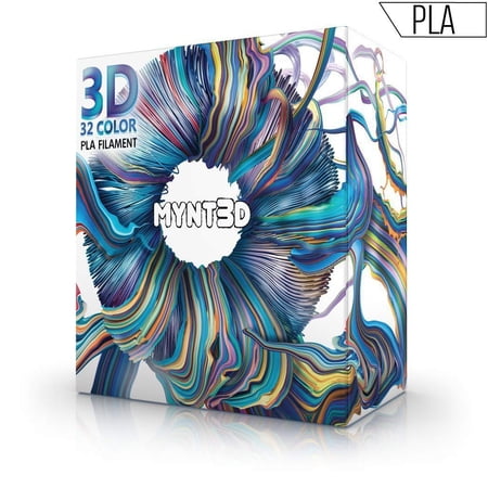 MYNT3D SuperPack PLA 3D Pen Filament Refills, 32 Colors, 10m Each, Over 1kg
