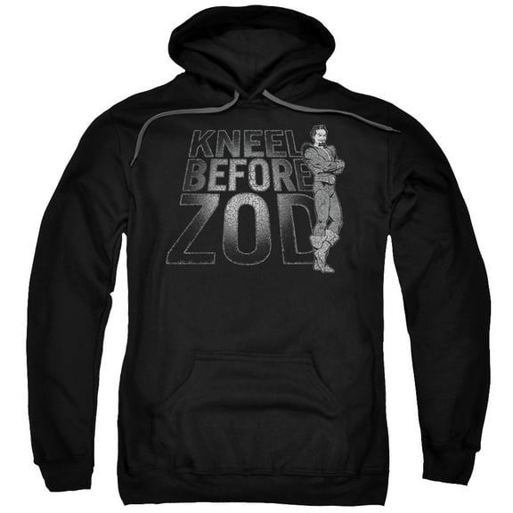 DC Comics Kneel Zod Adult Pullover Hoodie Sweatshirt Black