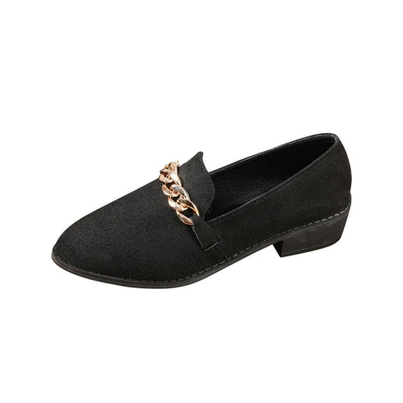 Tao Tao Womens Loafers Shoes Fashion Low Heel Slip on Shoes Comfortable Driving Flats Casual Shoes Black 36