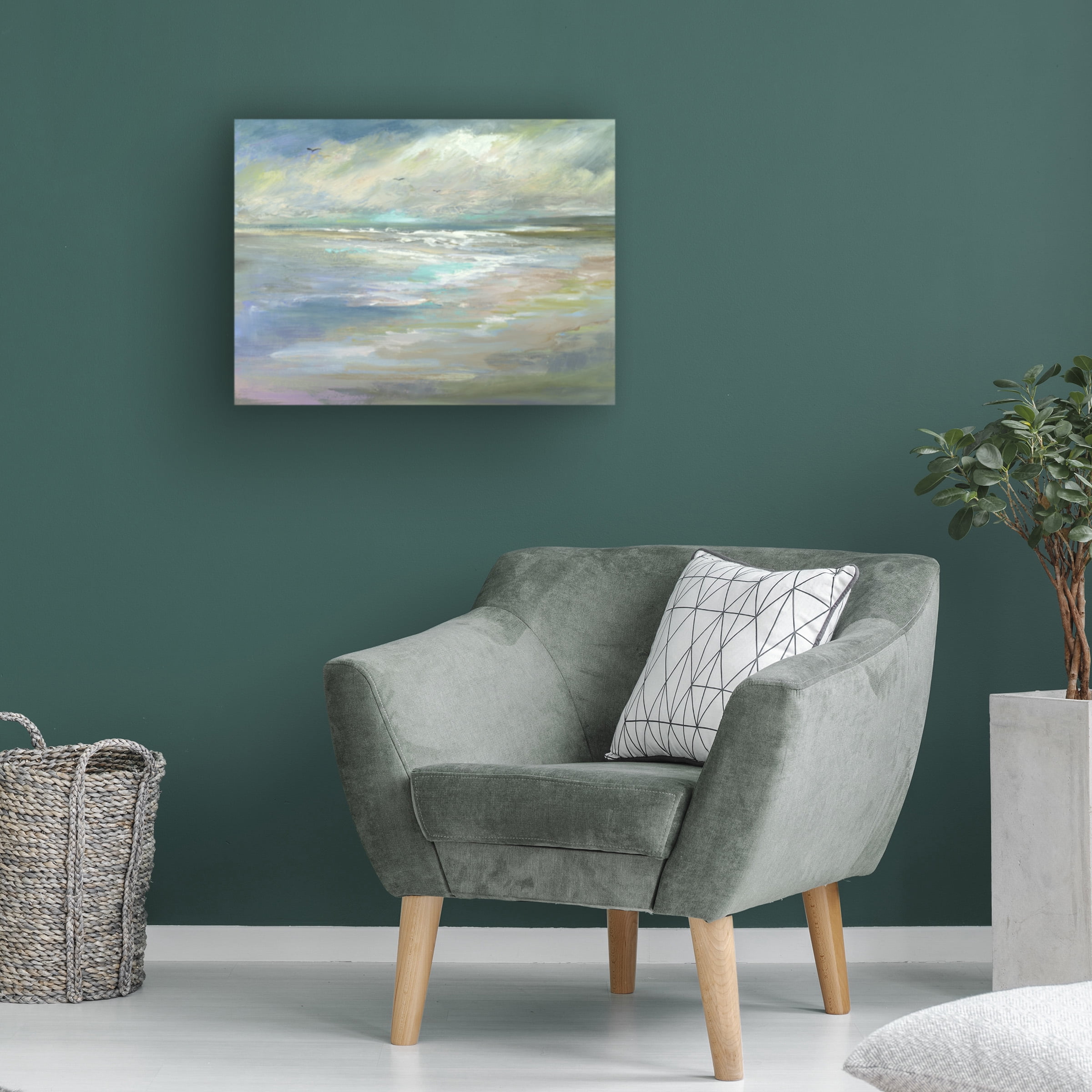 Sheila Finch 'Beach Light I' Canvas Art