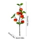 thumbnail image 3 of Ramas artificiales de granada y caqui - 5 tallos grandes de flores falsas para decorar el salón, rosas/rojos/vino, 3 of 6