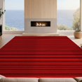 thumbnail image 2 of Design&I 8'x10' Washable Area Rug Plush Look Subtle Tonal Stripe Bands Minimalist Detailing Solid Flowing Dynamic for Dining Room, Large Office, Lounge, Snag-Free, 2 of 7