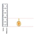 thumbnail image 4 of 14KY Cubic Zirconia Devine Infant Jesus Religious Pendant | Yellow Gold Charm Pendant for Necklace Chain | Gift for Men Women | 18 x 14 MM | 1.1 grams, 4 of 9