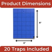 Tanglefoot Sticky Tangle-Trap Cards 20 Pack - 4x6 – Double-Sided Yellow & Blue Hanging Traps for Garden, Plants & Greenhouse Use