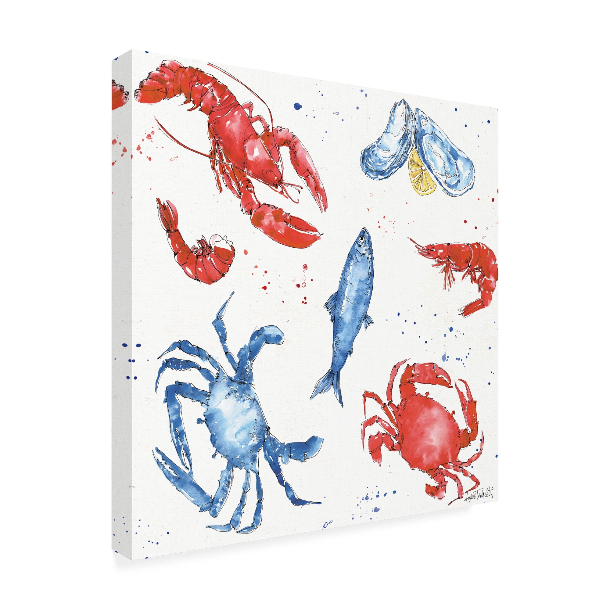 Trademark Fine Art 'Seafood Shanty Step 08' Canvas Art by Anne Tavoletti