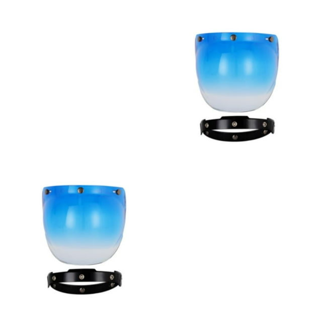 relayinert Vintage With Windshield Materials For Unisex Riders Easy To Clean Gradient Blue Black 2Set