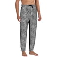 thumbnail image 5 of Sweatpants for Men - Black leopard print A Adjustable Elastic Band Mens Joggers With Pockets, Athletic Workout Gym Casual Track Pants for Men, 5 of 7