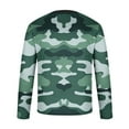 thumbnail image 4 of Men's Long Sleeve Round Neck Camo T-Shirt Camouflage Long Sleeve Thermal Soft Lightweight Shirt Tops, 4 of 5