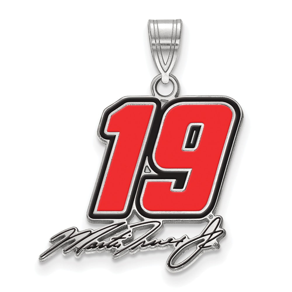 Solid LA 925 Sterling Silver Official DRIVER Number # 11 LARGE EPOXIED Pendant Charm 