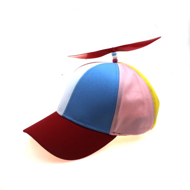 Gorra de béisbol con libélula de bambú con hélice desmontable creativa europea y americana, gorra para padres e hijos para primavera y verano para niños