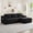 Black, variant on Muumblus L-Shaped Modular Sectional Sofa with Chaise, Boneless Deep Seat Cloud Couch, No Assembly Corduroy Sleeper Sofa for Living Room, Dark Gray(Right Facing Chaise)