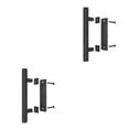 thumbnail image 1 of Wosthever Juego de manijas de puerta de doble cara circulares negras para puertas de americanas Manija de puerta de granero cuadrada Cuadrado 2piezas, 1 of 6