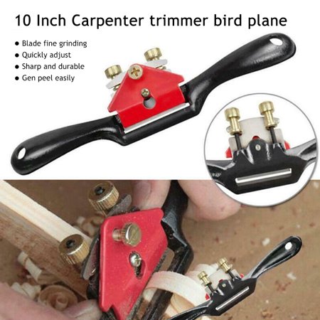 

10 Wood Planer Adjustable Spokeshave with Flat Base Hand Planer Cutting Edge Metal Blade Wood Working Hand Tool for Wood Craft By BOOBEAUTY