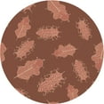 thumbnail image 1 of Ahgly Company Machine Washable Indoor Round Transitional Halloween Orange Area Rugs, 8' Round, 1 of 7