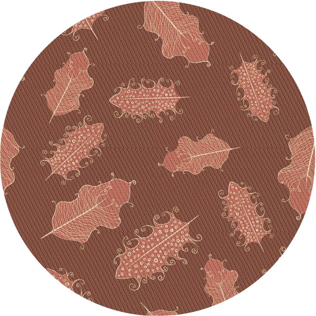 Ahgly Company Tapis Rond Lavable en Machine Intérieur Transitionnel Halloween Orange, 5 Pieds Rond
