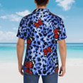 thumbnail image 6 of Balery Abstract Colorful Butterflies Print Men's Hawaiian Shirts Short Sleeve Beach Shirt Relaxed Fit Vacation Button Down Shirts-Medium, 6 of 9