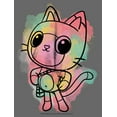 thumbnail image 2 of Junior's DreamWorks: Gabby's Dollhouse Colorful Pandy Paws  Graphic Tee Charcoal Medium, 2 of 3