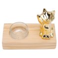 thumbnail image 1 of Candle Holder, Decorative Practical Simple Romantic Tealight Candle Holder Walnut Glass Ceramic  For Study, 1 of 8