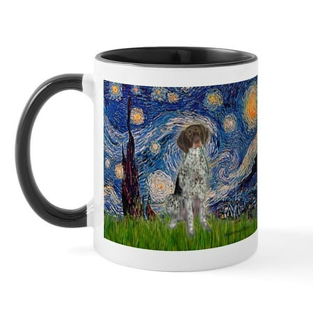 

CafePress - Starry Night /German Short Mug - 11 oz Ceramic Mug - Novelty Coffee Tea Cup
