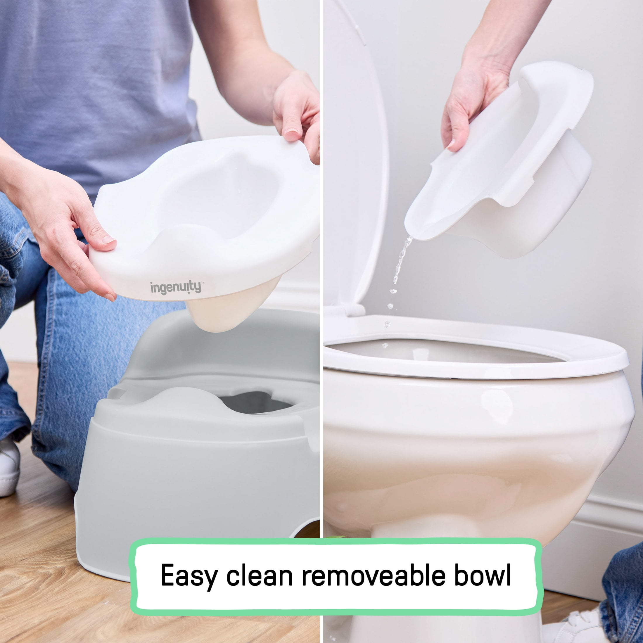 (2 pack) Ingenuity Full Comfort Toddler Training Potty