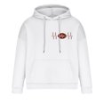 thumbnail image 4 of POROPL Men'S Big And Tall Hoodies Fashion Long Sleeve Sweatshirts with Pockets Print Pullover Tops Casual Fall Outfits White, 4 of 6