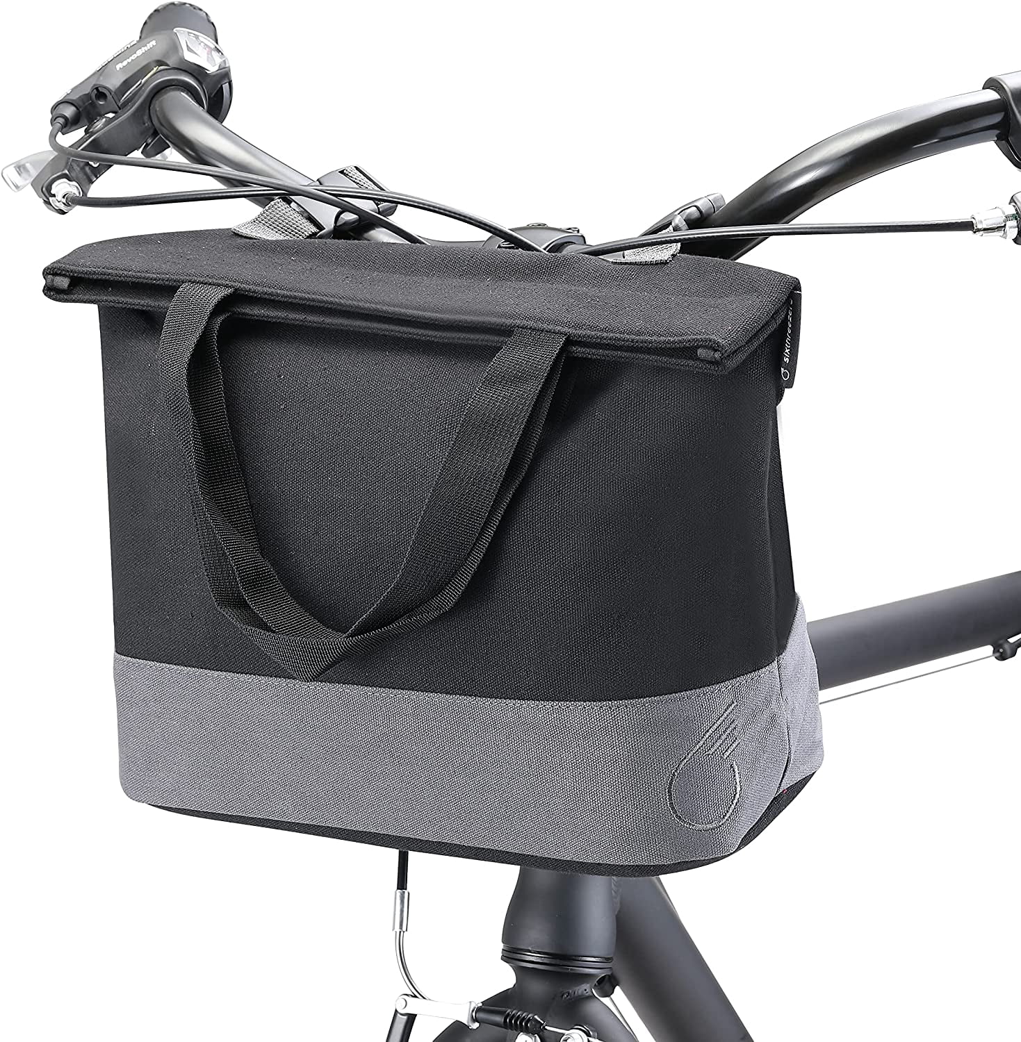 sixthreezero Bike Bag Rear Rack, Waterproof Bicycle Pannier, Frame Mount, Carrying Handle, Black