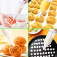 thumbnail image 4 of Monebena Cookie Press, Classic Biscuit Maker, Cake Making Cake Decorating Set with 8 Icing Tips Nozzles for DIY Cake Cookie Maker Decorating Tool White, 4 of 7