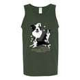 thumbnail image 2 of If It's Not a Border Collie It's Just a Dog Gift | Mens Dog Lover Graphic Tank Top, Forest Green, X-Large, 2 of 3